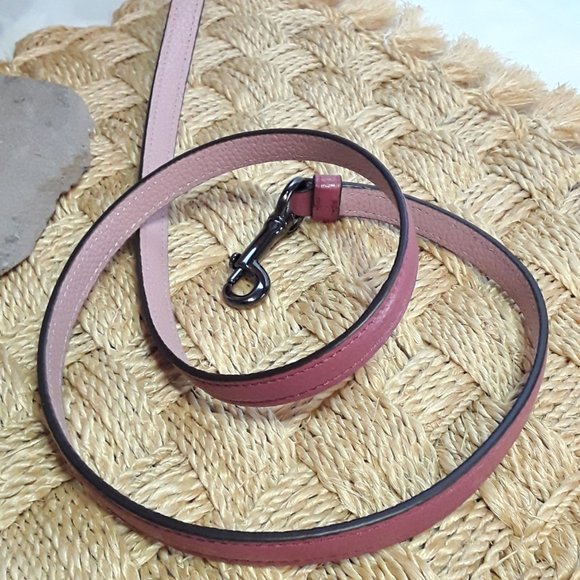 COACH Prairie Satchel 58874 Pebble Leather 2way Handbag Dark Rose Pink - Picture 7 of 8